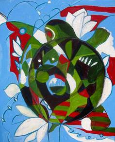Lotus Turtle, Patricia C. Coleman