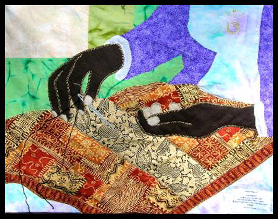 Handmade, quilt mixed media, Patricia C. Coleman