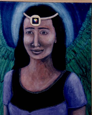Angel of Serenity, acrylic on canvas, Patricia C. Coleman