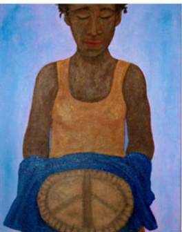 Blue Towel Pie Woman - Patricia C. Coleman