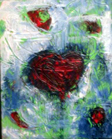 Hearts Unthawing, Acrylic on Canvas Board, Patricia C. Coleman 